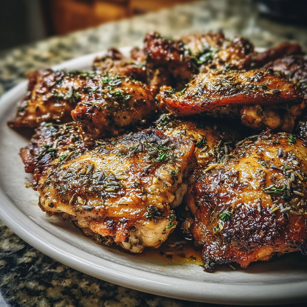 Honey Lavender Chicken Thighs