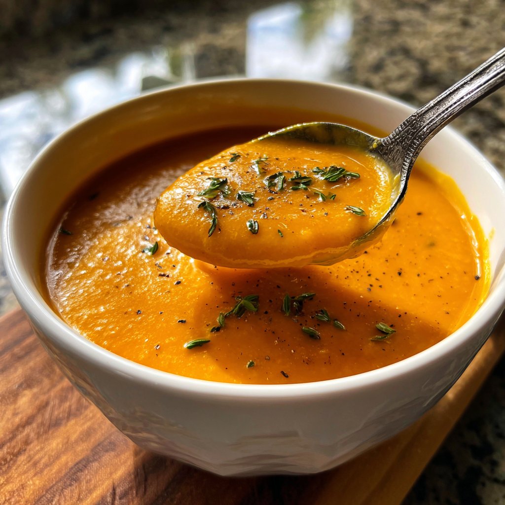 Squash Soup Blended Smooth
