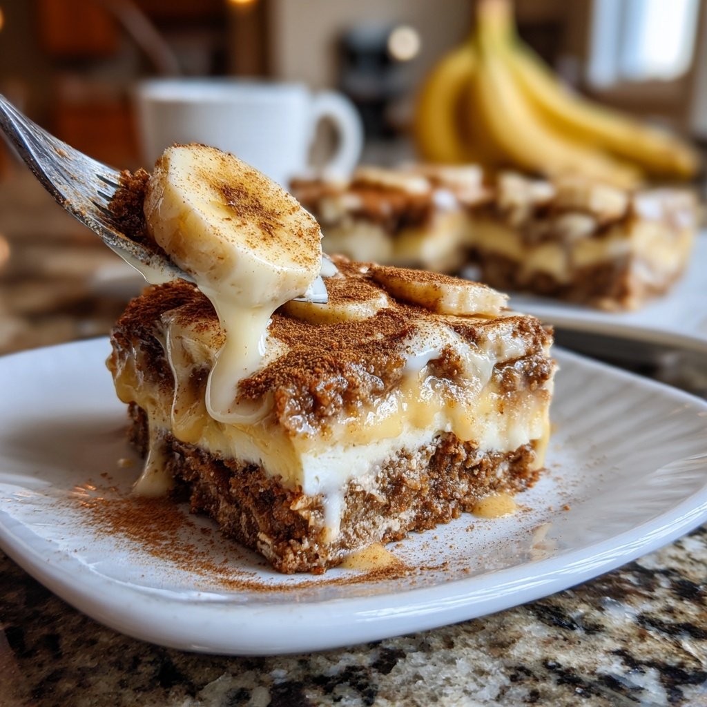Cinnamon Banana Yogurt Squares