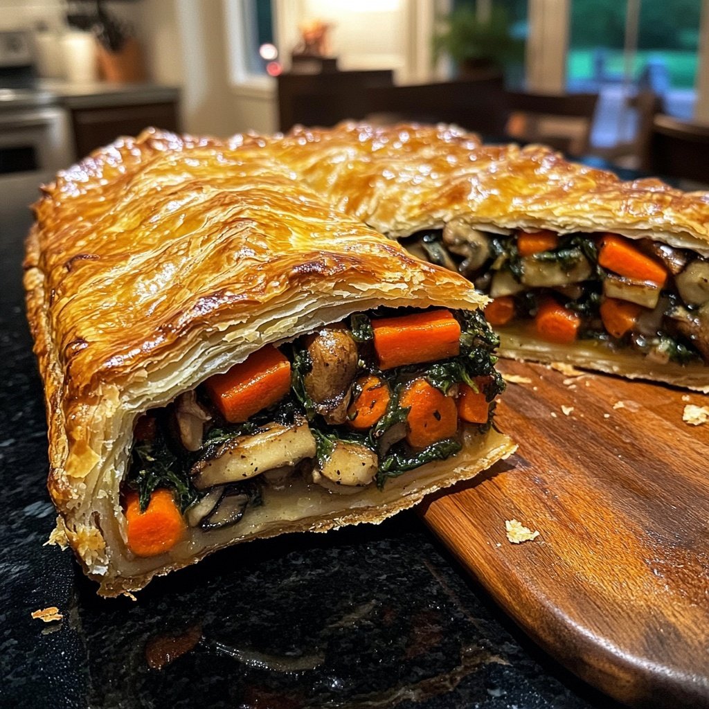 Valentine Dinner Roasted Vegetable Wellington