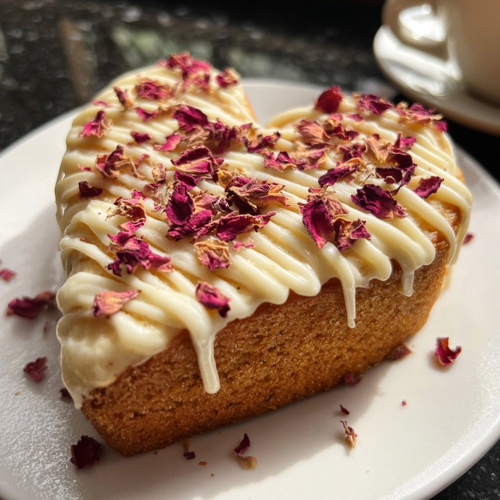 Mini Heart Cake with Rose Flavor