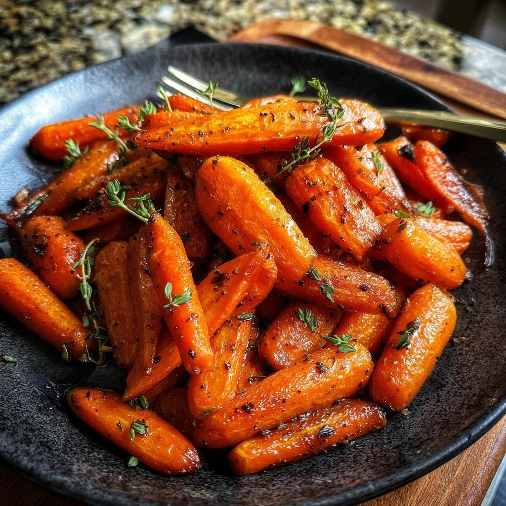Romantic Honey Glazed Carrots with Thyme