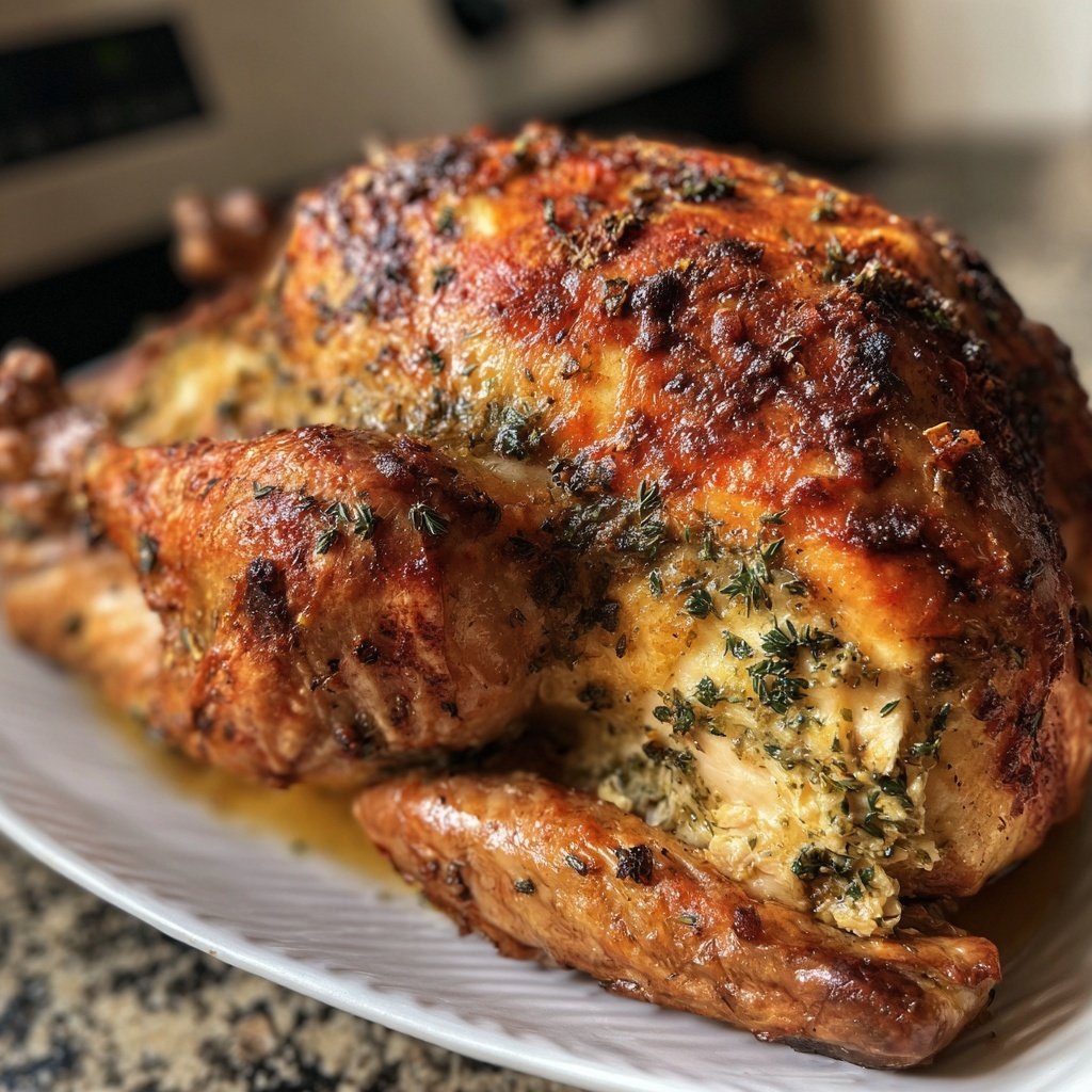 Seasonal & Festive Thanksgiving Herb Stuffed Turkey