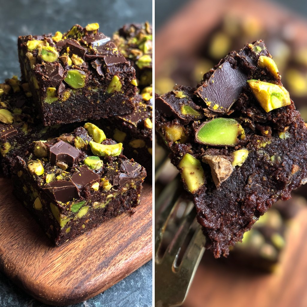 Chocolate Pistachio Snack Squares