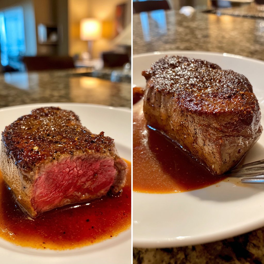 Romantic Filet Mignon with Red Wine Sauce