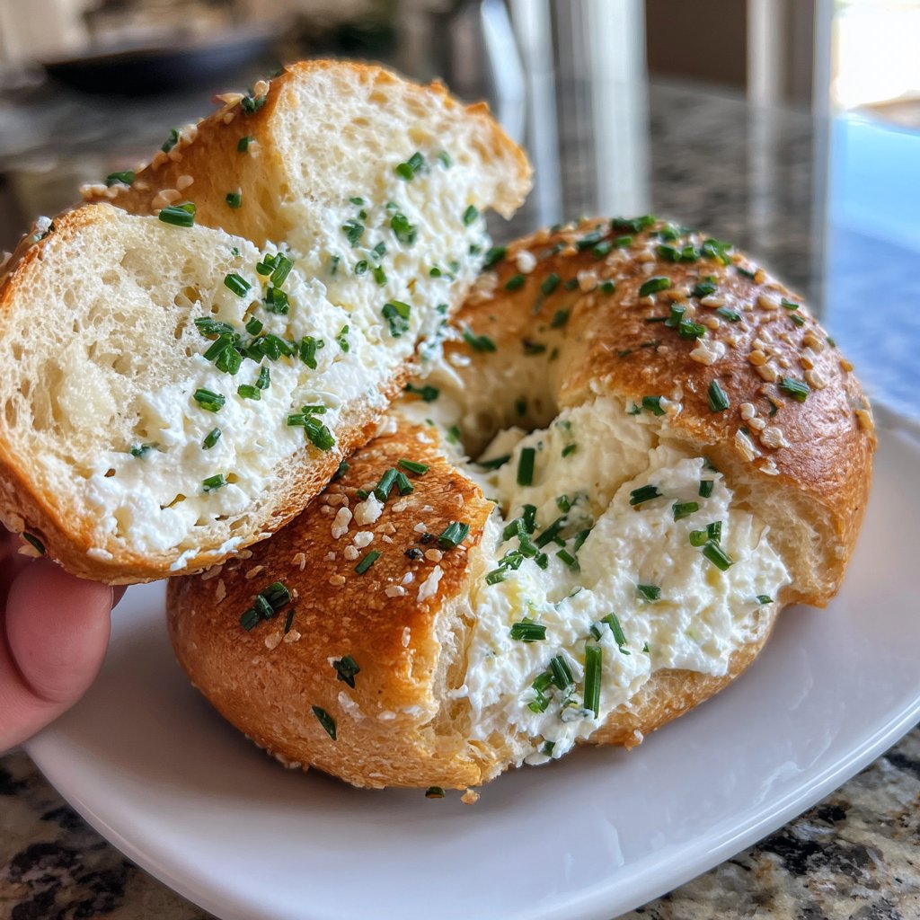 High Protein Cottage Cheese Bagels