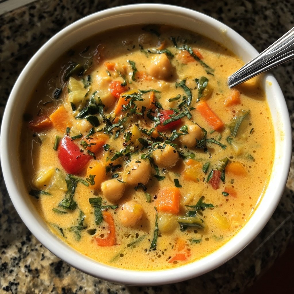 Creamy Lemon Chickpea Soup
