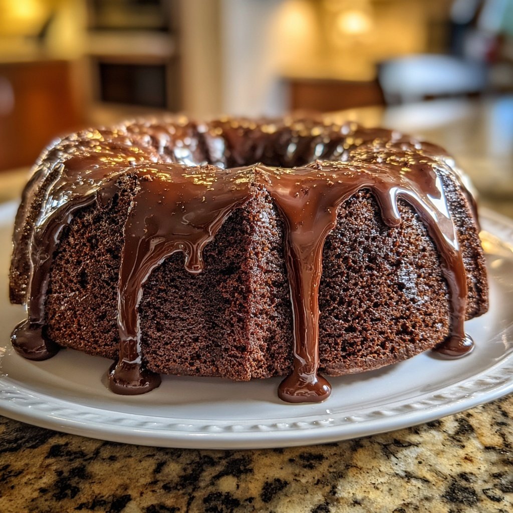 Moist Chocolate Cake With Rich Ganache