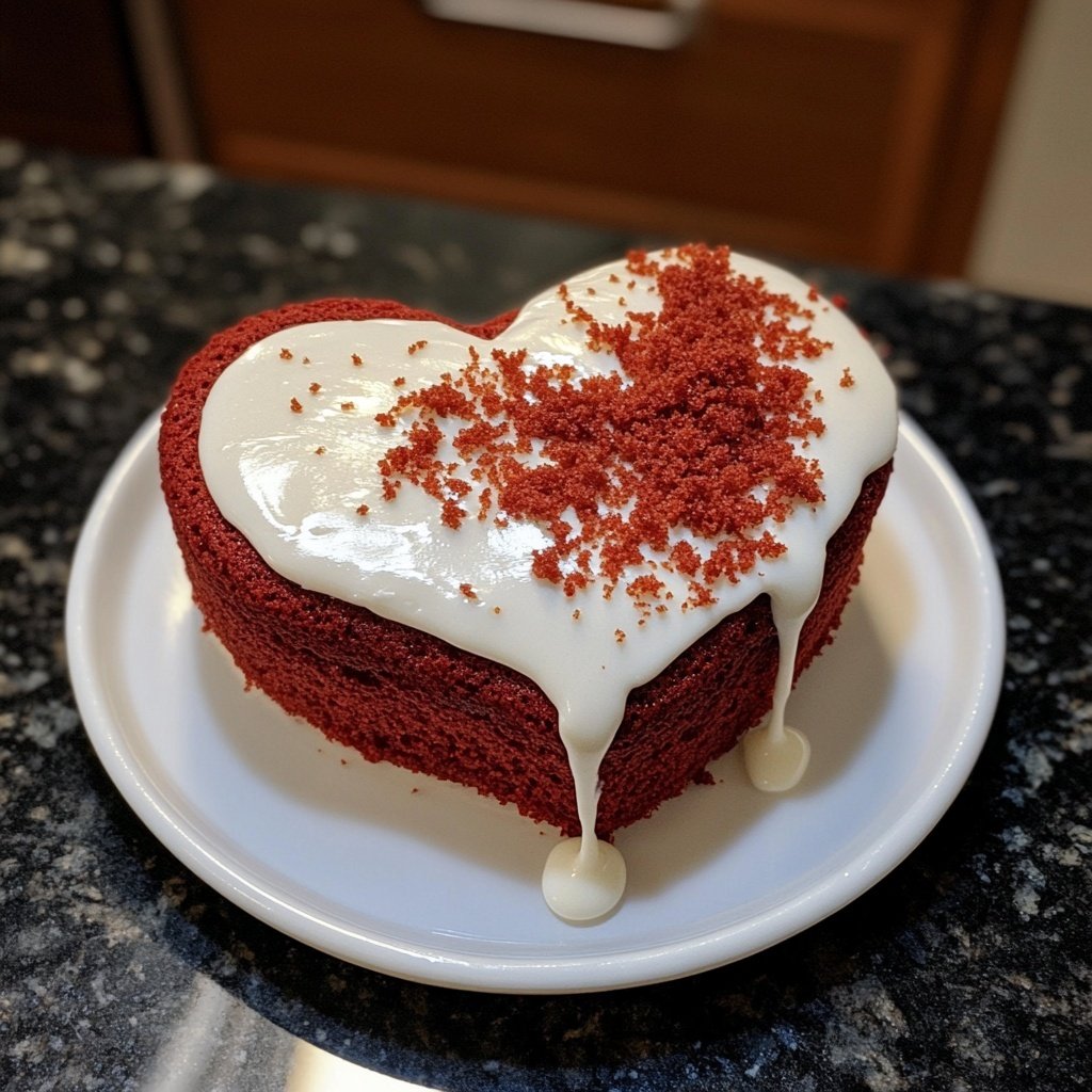 Mini Heart Cake with Red Velvet