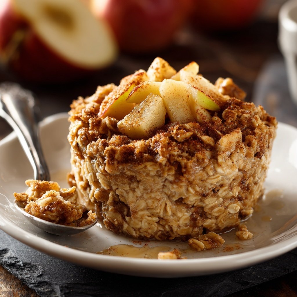 Healthy Baked Apple Oatmeal