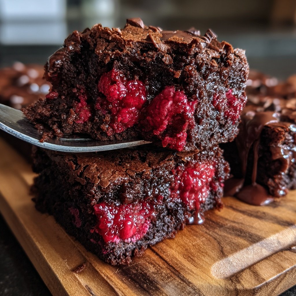 Chocolate Raspberry Brownies