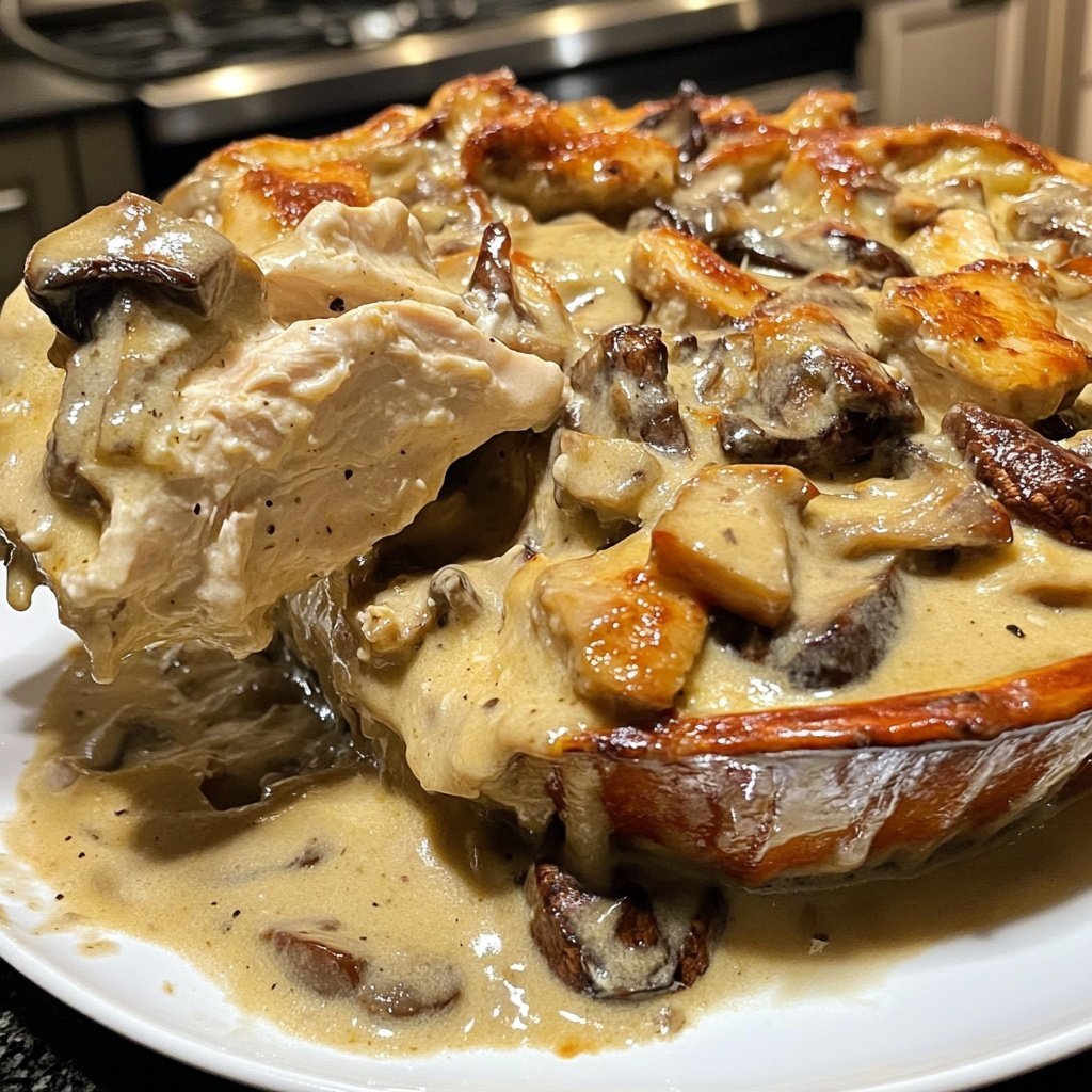 Creamy French Style Chicken Casserole a la Normande