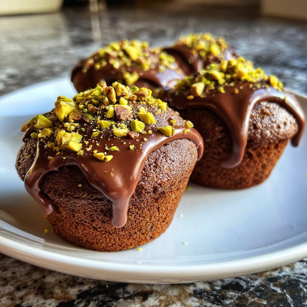 Chocolate Pistachio Cupcakes