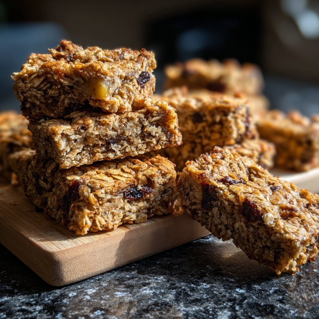 Banana Oat Breakfast Bars