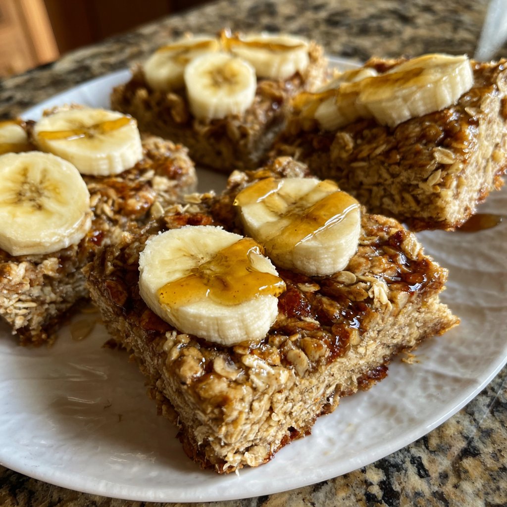 Banana Oat Yogurt Squares