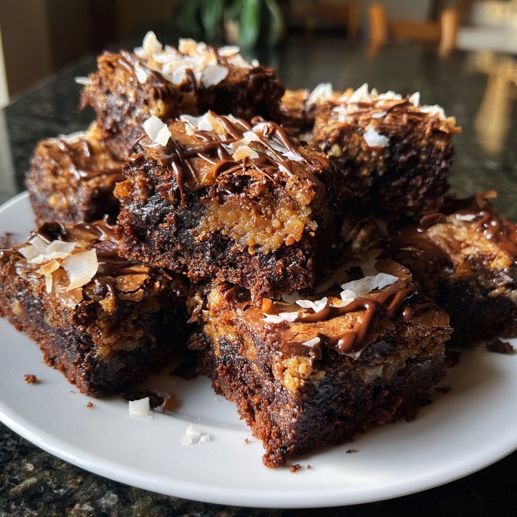 Cottage Cheese Brownies with Coconut