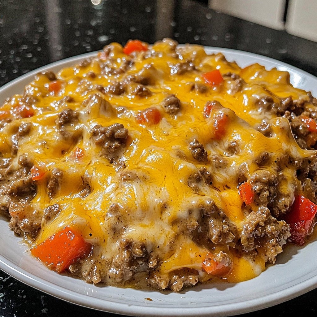 Ground Beef Skillet Cheesy