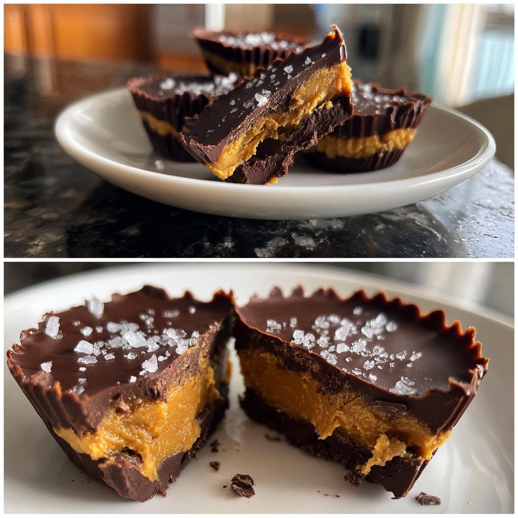 Homemade Reese’s Cups with Sea Salt