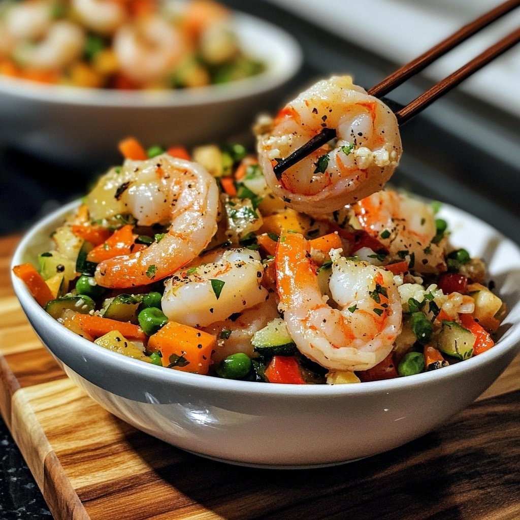 High Protein Shrimp Bowls