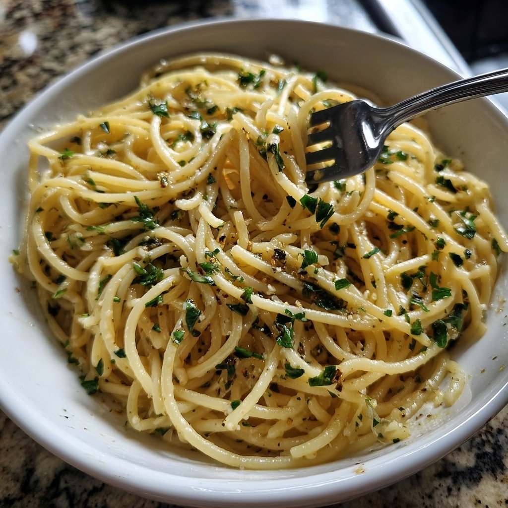 Quick & Easy 15-Minute Garlic Pasta