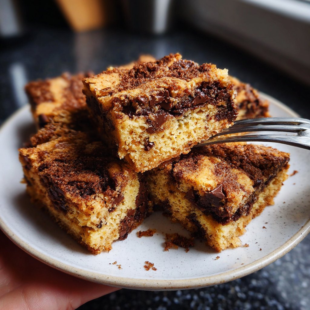 Cottage Cheese Brownies with Cinnamon